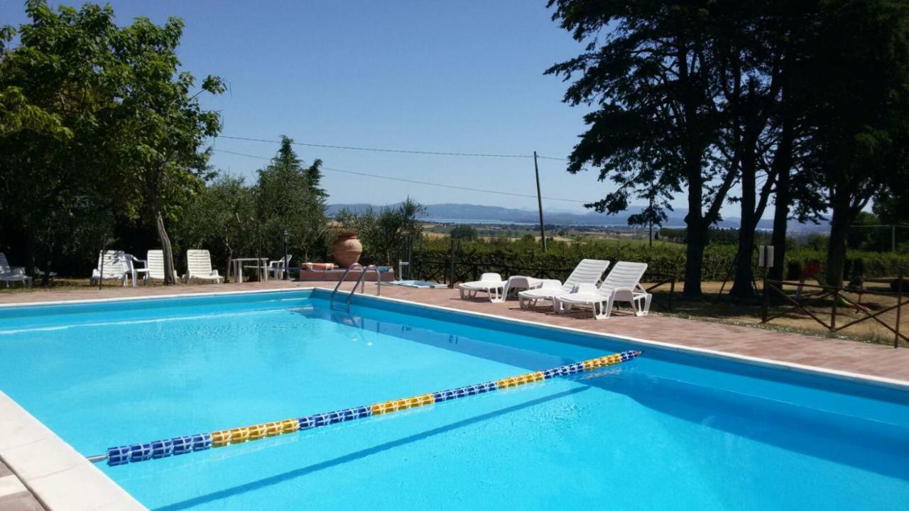 Agritur Villa Osvaldo Castiglione Del Lago Perugia Colazione Piscina Acqua Salata Eksteriør bilde